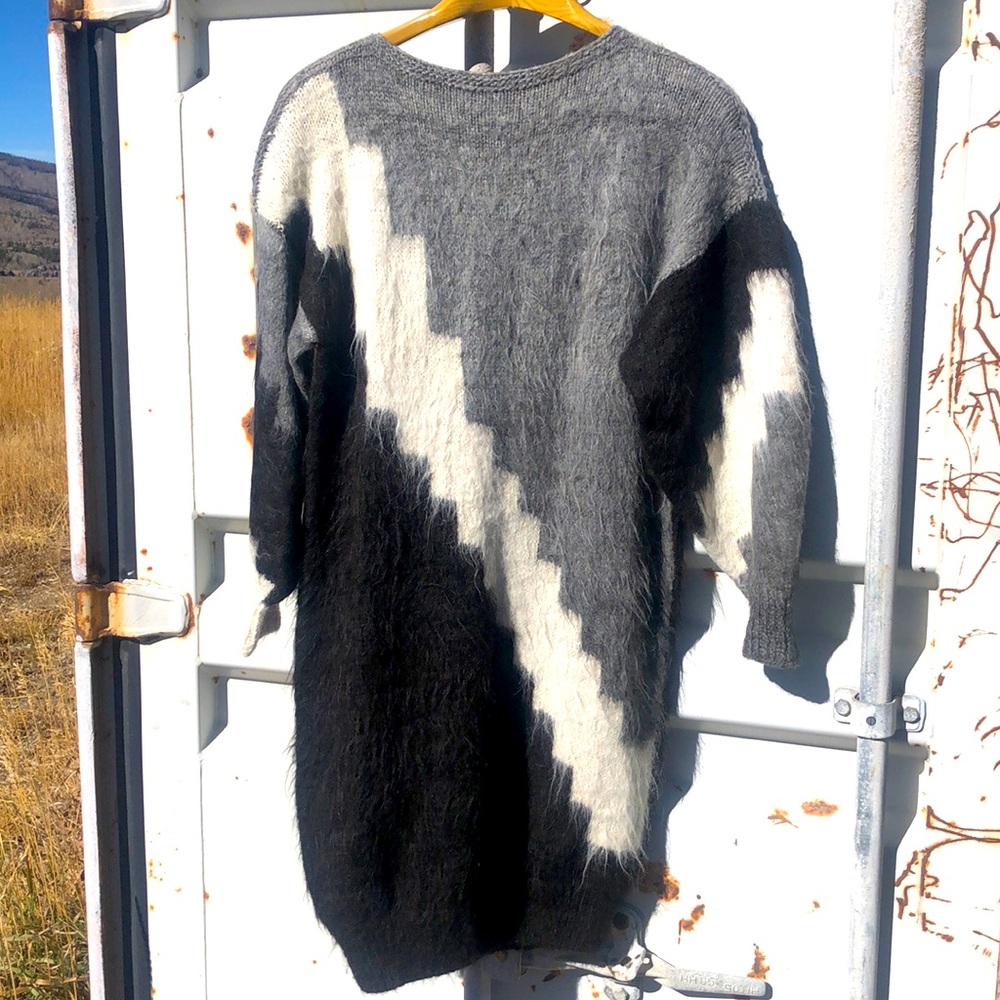 Vintage Boho Alpaca Sweater Dress
